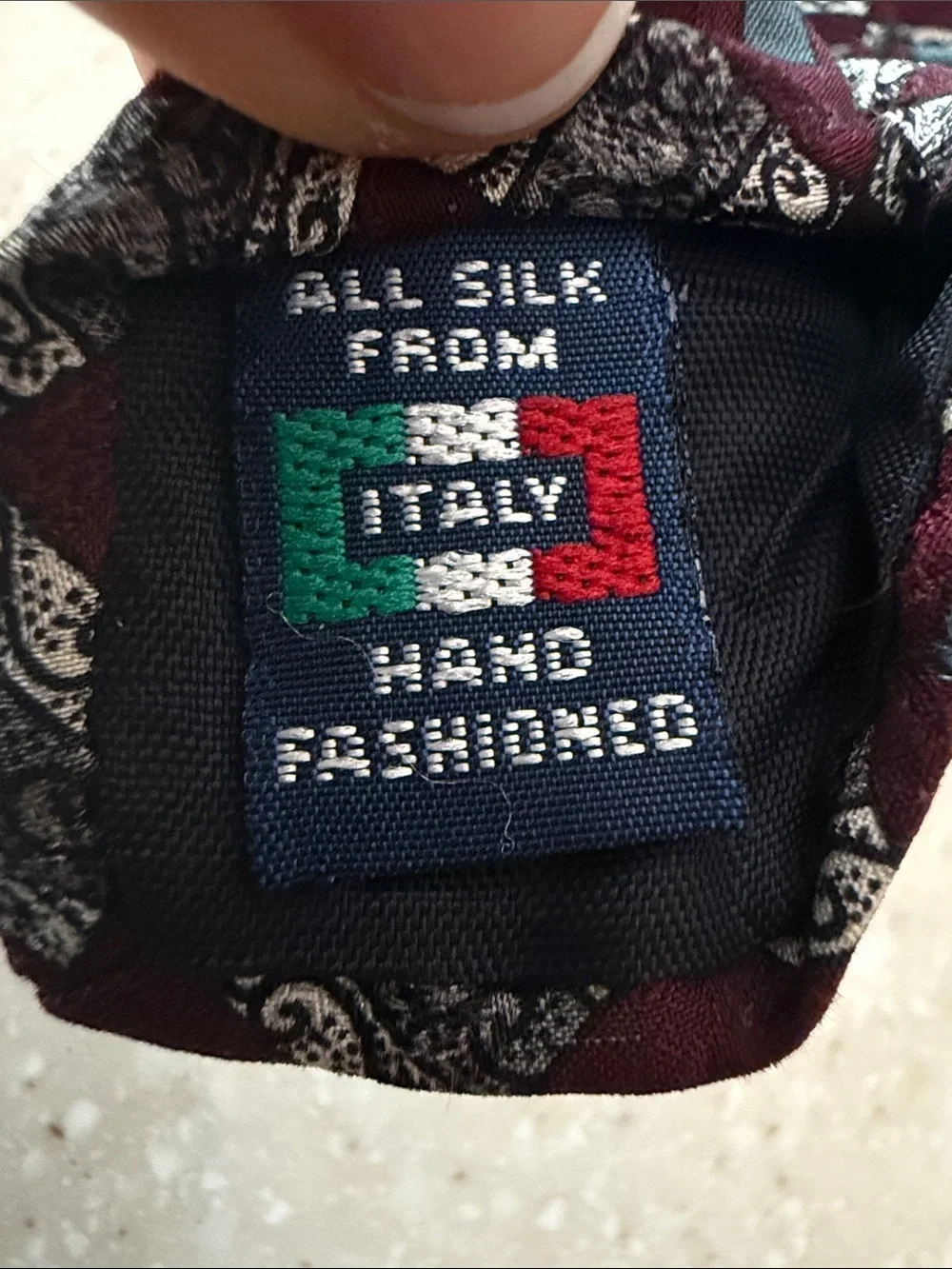 VALENTINO Pietro Pure Silk Neck Tie From Italy